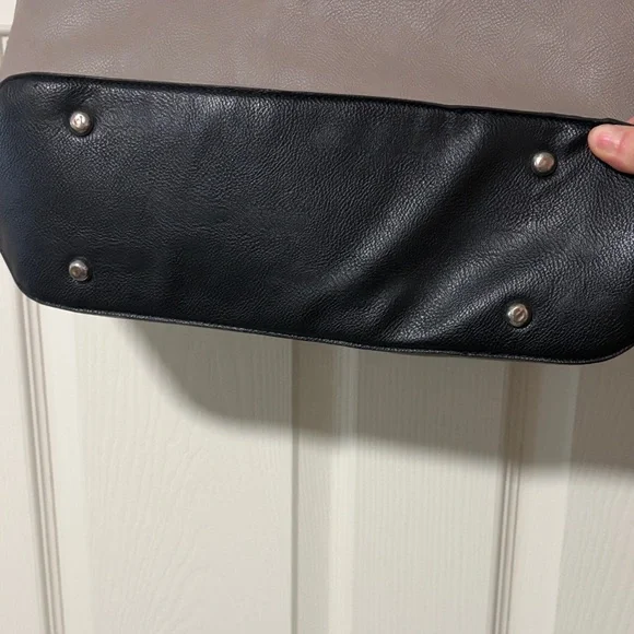 Nine West Gray/Taupe and Black Tote Bag - Picture 8 of 9